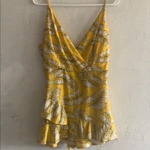 Leaves Yellow Romper